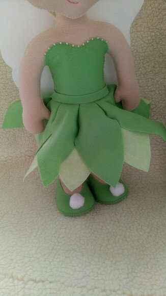 Bonecos Sininho e peter pan de feltro