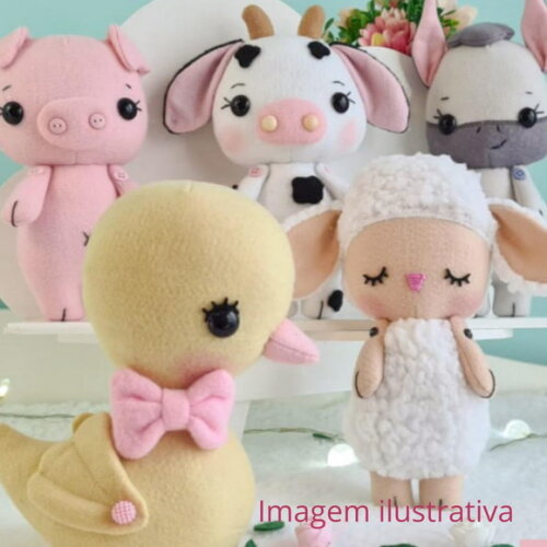 Decoração Festa Fazendinha Baby de Feltro