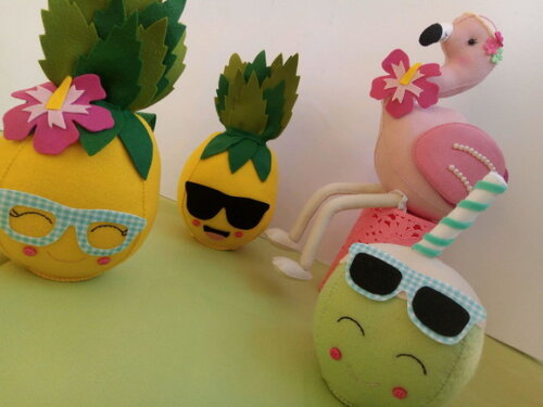 Decoração Festa Tropical Flamingo Abacaxi e Coco