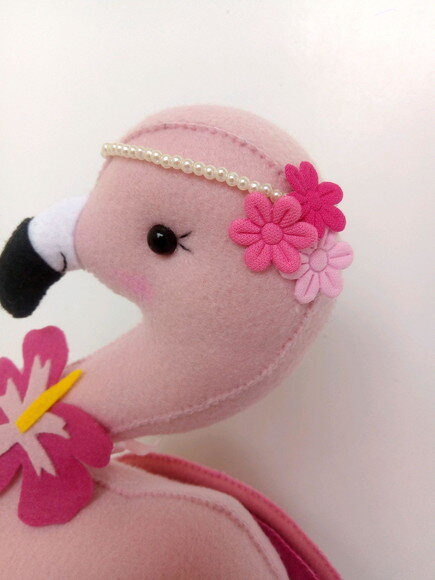 Decoração festa tema Flamingo de Feltro