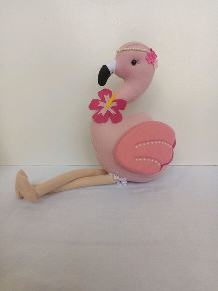 Decoração festa tema Flamingo de Feltro