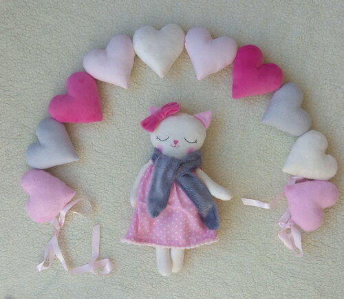Decoração Naninha gatinha  e Varal de Berço
