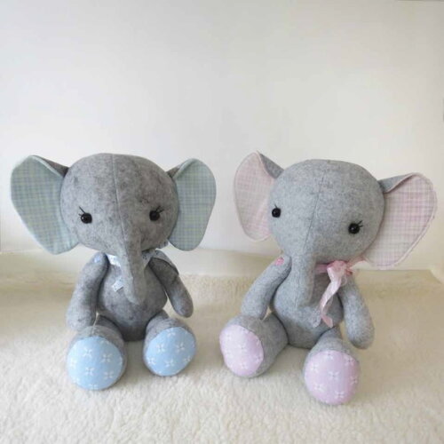 Elefante de Feltro para Decoração Unitario