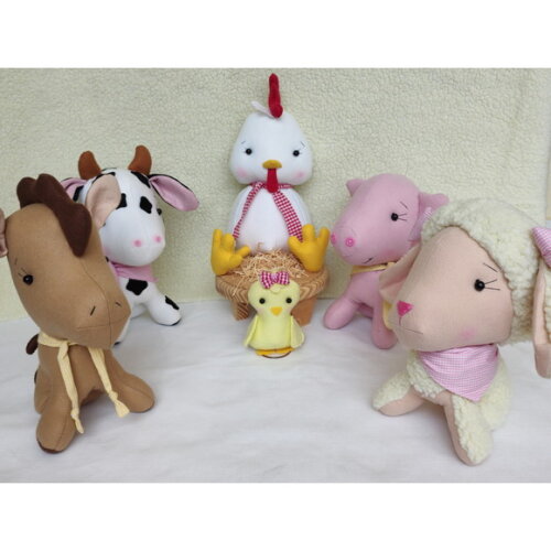 Kit Decoração tema  Fazendinha de Feltro e pelúcia