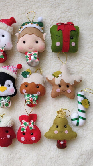 Kit Pingente natalinos  16 Peças