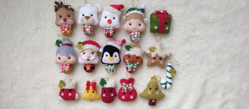 Kit Pingente natalinos  16 Peças