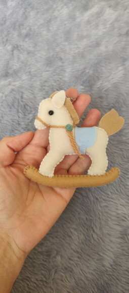 kit Lembrancinha Chaveiro Cavalinho de Balanço