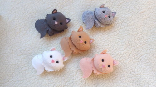 Gatinho Persa de Feltro/produto artesanal