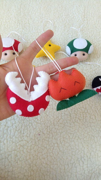Chaveiro Super Mario Bros de Feltro/produto artesanal