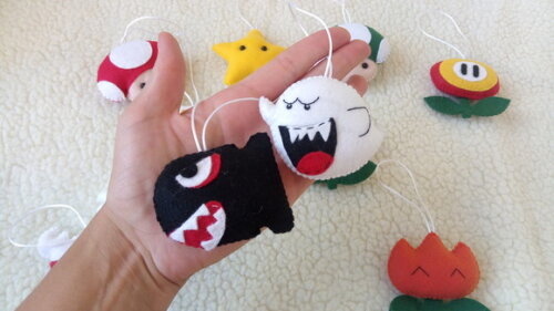 Chaveiro Super Mario Bros de Feltro/produto artesanal