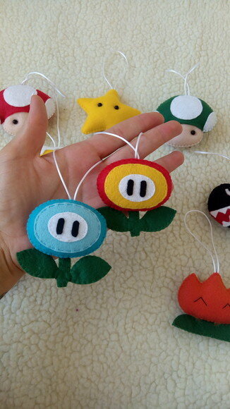 Chaveiro Super Mario Bros de Feltro/produto artesanal