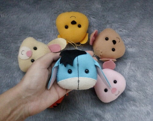 Chaveiro Ursinho Pooh/produto artesanal