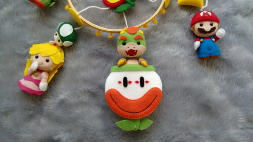 Móbile de Berço Mario Bros