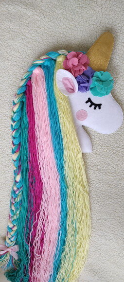 decoração Porta Laços Unicórnio