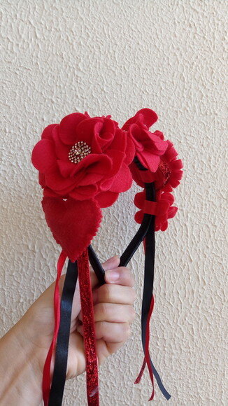 Tiara de Flores Frida kahlo Carnaval