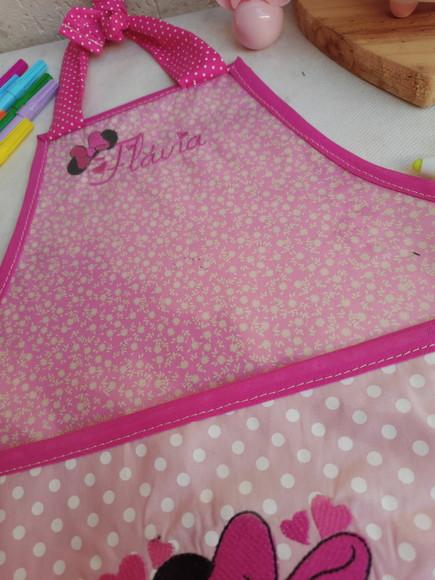 Avental de Pintura Infantil Minnie