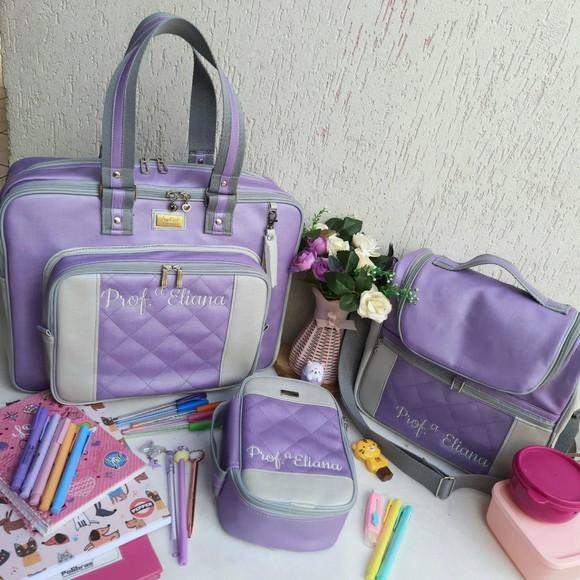 Bolsa 3 Divisões + Estojo K +lancheira Gg