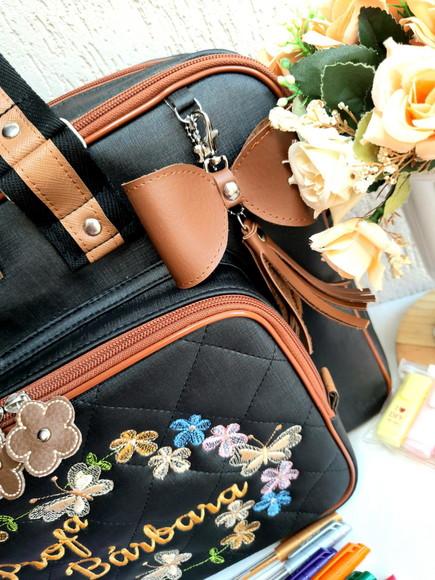 Bolsa 3 divisões + estojo sintético