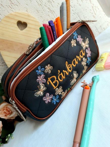 Bolsa 3 divisões + estojo sintético