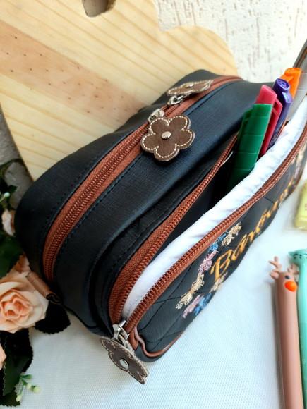 Bolsa 3 divisões + estojo sintético