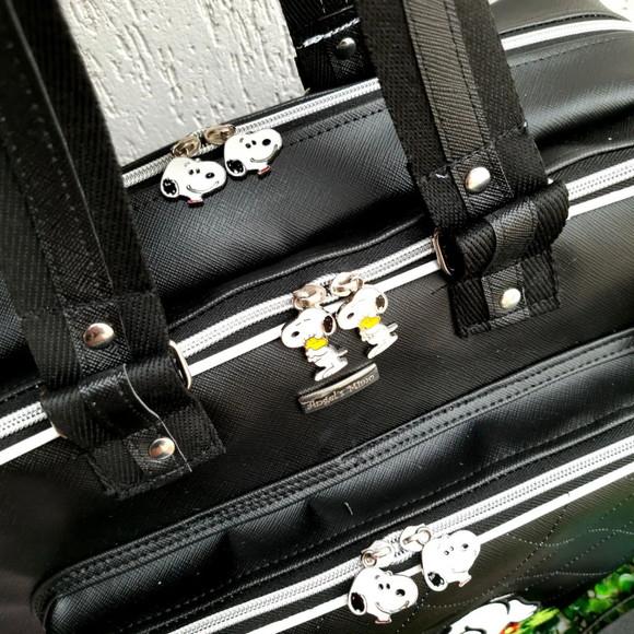 Bolsa 3 Divisões Com Alça Transversal E Bolsos Laterais