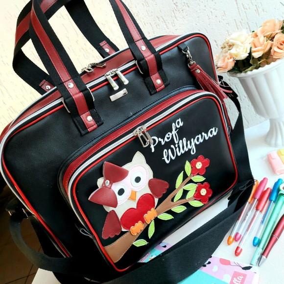 Bolsa 3 Divisões Material Sintético Corujinha