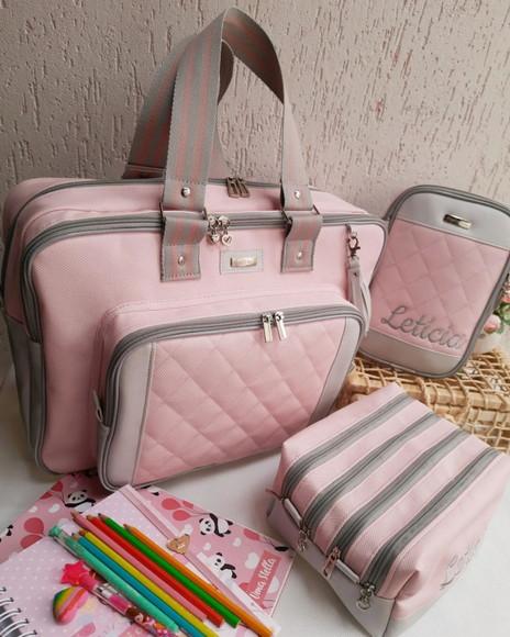Bolsa 3 Divisões Material Sintético Delicate