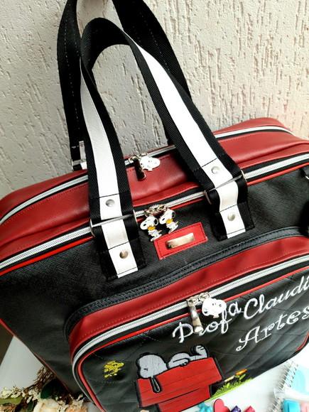 Bolsa 3 divisões material sintético snoopy