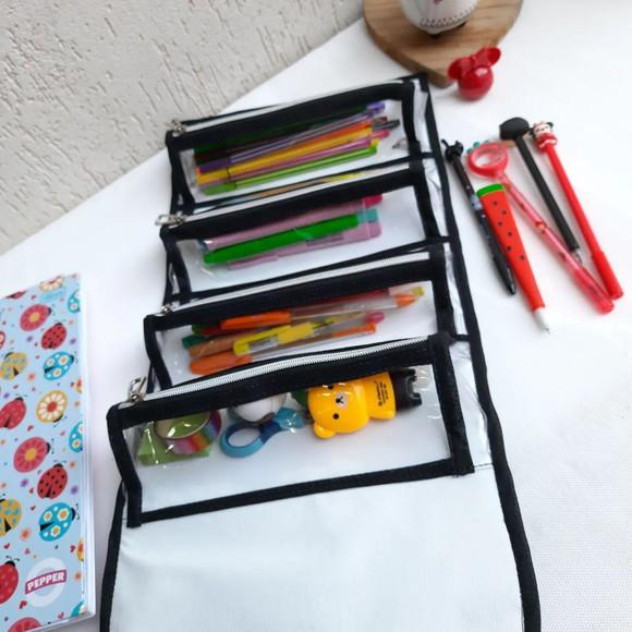 Bolsa 3 Divisões Minnie + Estojo 4 Divisões