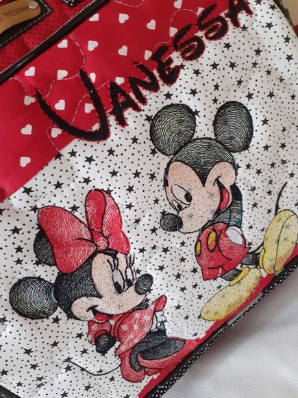 Bolsa 3 divisoes Minnie mickey