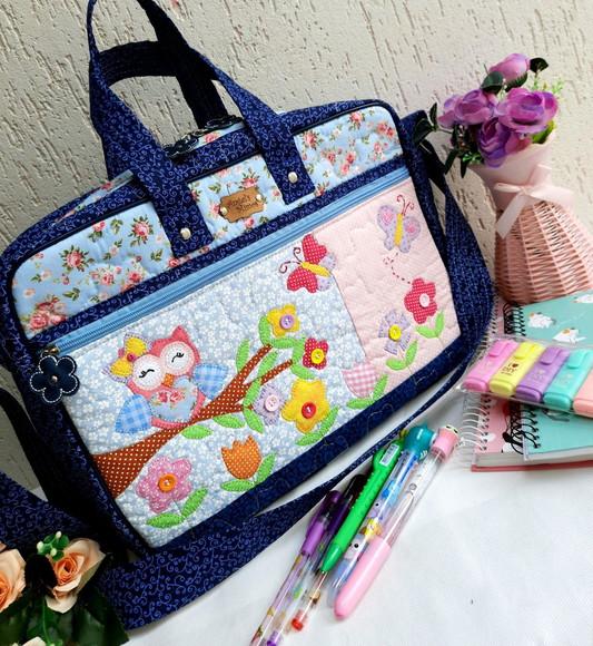 Bolsa alça transversal corujinha
