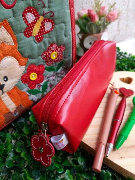 Bolsa bolsa 3 divisões +estojo Box raposinha