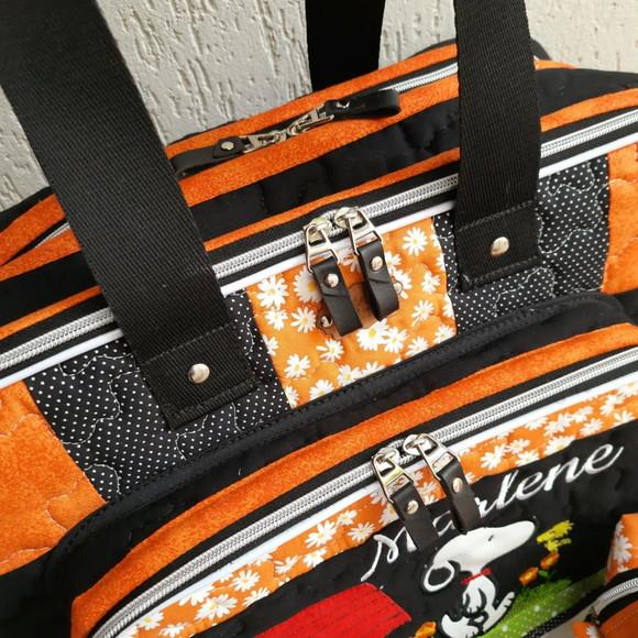 Bolsa Bolsa 3 Divisões +estojo Duplo Snoopy
