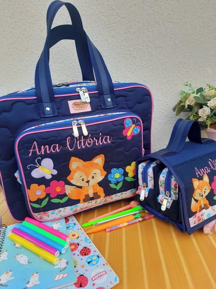 Bolsa Bolsa 3 Divisões +maletinha 3 em 1
