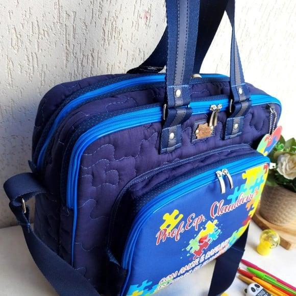 Bolsa Bolsa 3 Divisões Alça Transversal Autismo