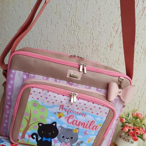 Bolsa Bolsa 3 Divisões com Alça Transversal Gatinhos
