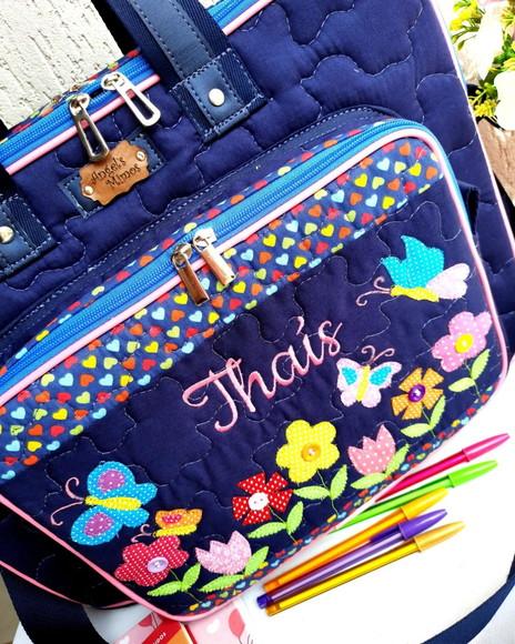 Bolsa Bolsa 3 Divisões com Alça Transversal Jardim