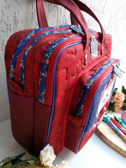 Bolsa bolsa 3 divisões corujinha