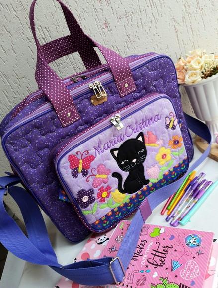 Bolsa Bolsa 3 Divisões Gatinho