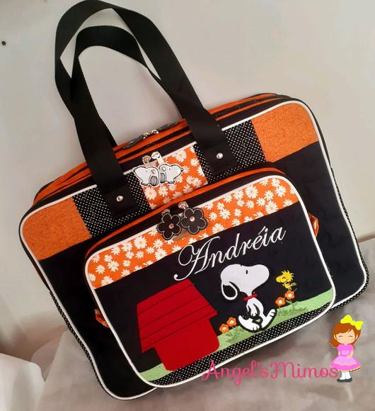 Bolsa bolsa 3 divisões Snoopy