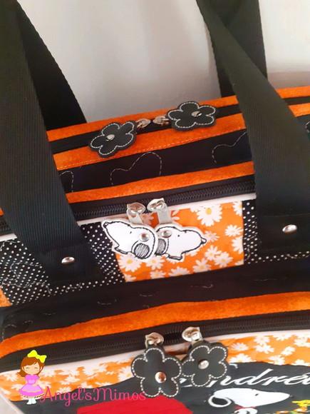 Bolsa bolsa 3 divisões Snoopy