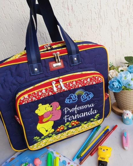 Bolsa Bolsa 3 Divisões Ursinho Pooh