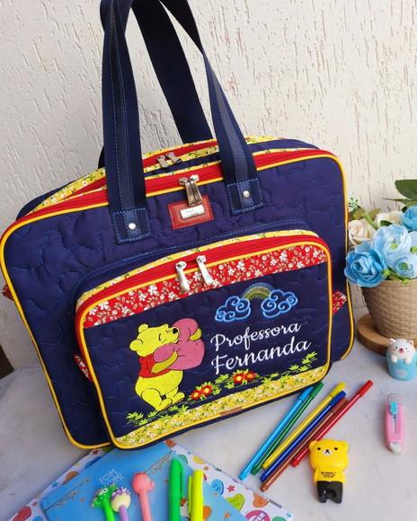 Bolsa Bolsa 3 Divisões Ursinho Pooh