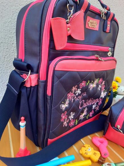 Bolsa Cristina 3 Divisoes e Estojo Duplo