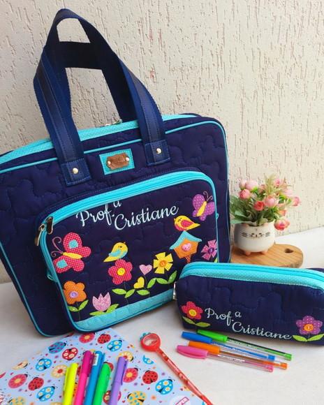 Bolsa e Estojo Box Jardim Encantado