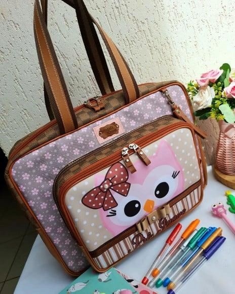 Bolsa m Personalizado Coruja