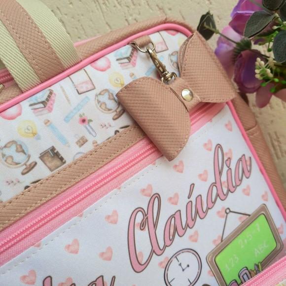 Bolsa m + Estojo Personalizado Professora