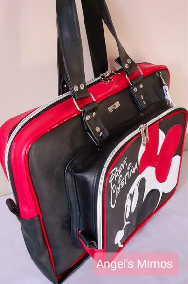 Bolsa Minnie couro sintético para notebook