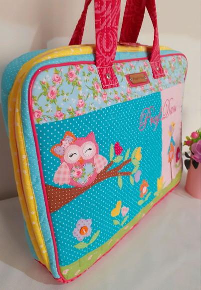 Bolsa para Notebook Corujinha abertura profunda