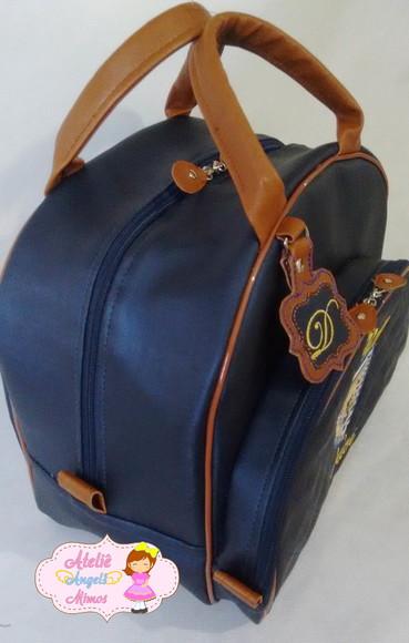 Bolsa Passeio G sintético perolizado Urso príncipe